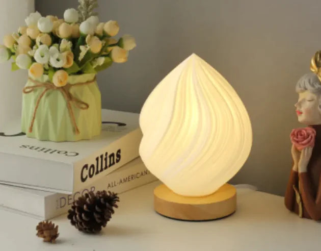 Modern Wooden LED Table Lamp