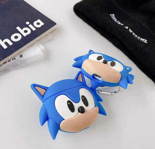 ZHAWK AirPod Pro Cases | Compatible with AirPods Pro Only | 3D Cute Covers | Comes with a Unique Keychain (Sonic - Pro)