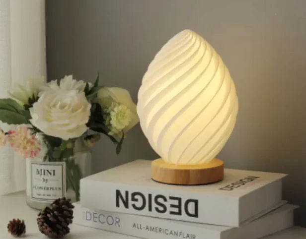 Modern Wooden LED Table Lamp