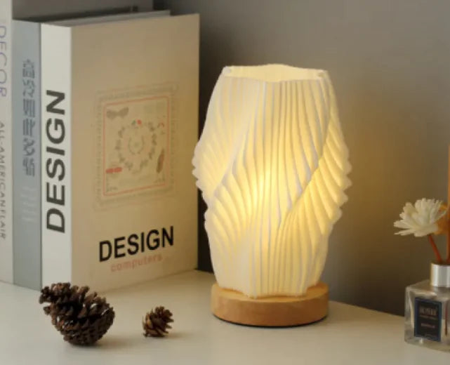 Modern Wooden LED Table Lamp